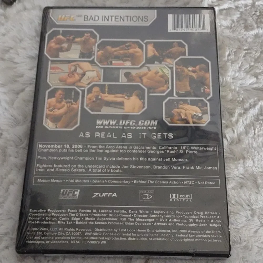 5 New UFC Ultimate Fighting Championship DVDs
